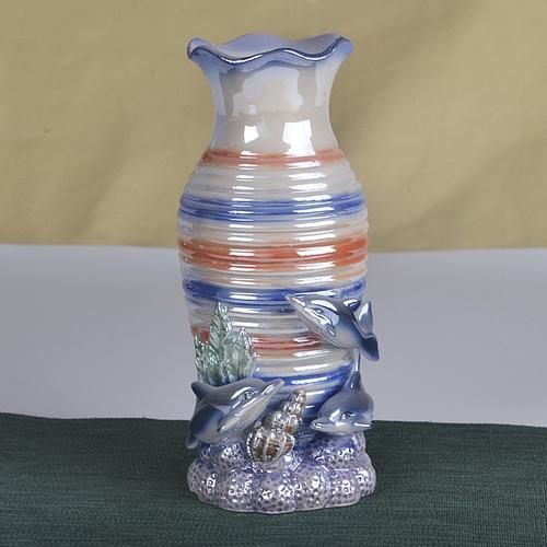 厂家直销 外贸原单陶瓷小花瓶 6寸7寸8寸电镀花插 创意家居摆件